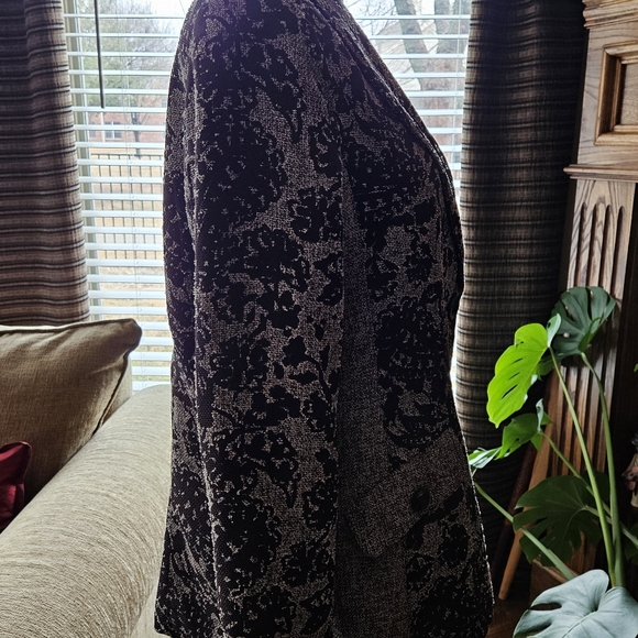 Coldwater Creek Printed Tweed Jacket Size 16 - Picture 3 of 4